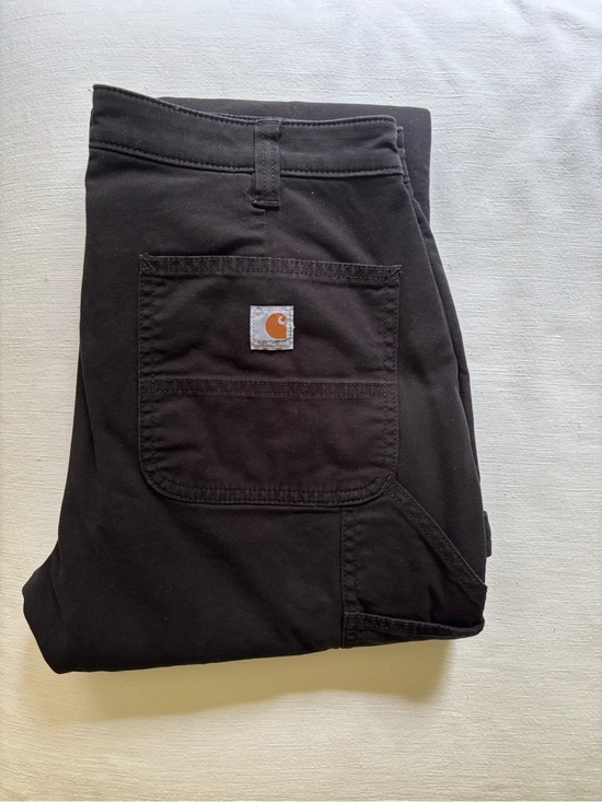 Carhartt Pants - Carhartt Women’s Fleece Lined Black, size 8, Cargo Work Pants with Logo Patch